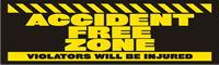 Accident Free Zone Banner