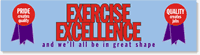 Exercise Excellence, Be in Great Shape Sticker