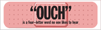 Ouch Safety Banner