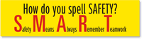 How do you spell Safety - SMART Sticker