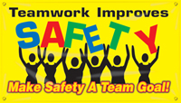 Teamwork Improves SAFETY Banner