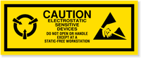 Caution Electrostatic Sensitive Devices Label