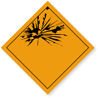 Explosive Blank Label