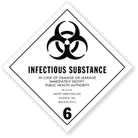 Infectious Substance Label