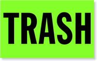 Trash Shipping and Packaging Labels