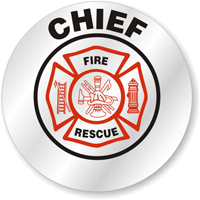 Chief Hard Hat Stickers