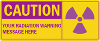 Caution Radiation Sign