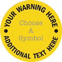 Custom Warning Circular SlipSafe™ Floor Sign