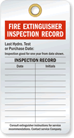 Fire Extinguisher Inspection Tags
