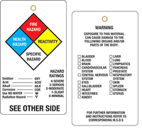 NFPA Diamond Vinyl Tags