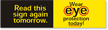 Wear Eye Protection Today Sticker