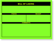 Bill of Lading (green)