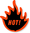 Hot Flame Label