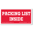 Packing List labels and Invoice labels tell the warehouse that these important documents are on the inside of the carton. These labels are sold at a special price.