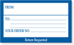 Return Requested Label