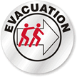 Evacuation Hard Hat Stickers