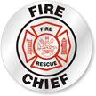 Fire Chief Hard Hat Stickers