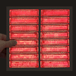 Fluorescent Red-Orange Helmet Strip