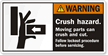 Follow Lockout Procedure Before Servicing Label