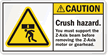 Crush Hazard Label