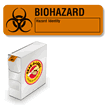 Fluorescent Biohazard Hazard Identity Label