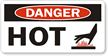 Danger Hot Label