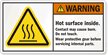Hot Surface Burn Touch Label