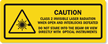 CLASS 2 INVISIBLE LASER RADIATION LABEL