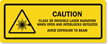 CLASS 3R INVISIBLE LASER RADIATION LABEL