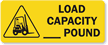 Load Capacity Pounds Label