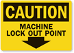 Handy lockout Label give warning just when needed.
