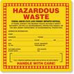 Hazardous Waste Handle with Care Label