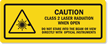 LASER RADIATION DO NOT STARE LABEL