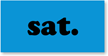 Saturday Label