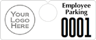 Plastic ToughTags™ Parking Permits, Horizontal