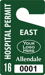 Plastic ToughTags™ for Hospital Parking Permits