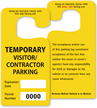 ToughTag™ Jumbo Rearview Mirror Hang Tag, Yellow
