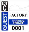 Plastic ToughTags™ Parking Permits, Mini