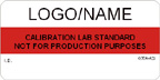Calibration Lab Standard Label [add name/logo]