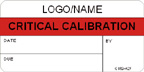 Critical Calibration Label [add name or logo]