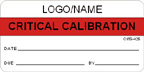 Critical Calibration Label [add name or logo]