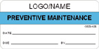 Preventive Maintenance Label [add name or logo]