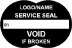 Service Seal Void if Broken Label