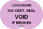 ISO Certification Seal, Void if Broken Label