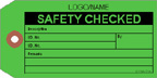 Custom Safety Checked Label [add name or logo]