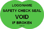Safety Check Seal, Void if Broken Label