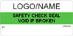 Safety Check Seal, Void if Broken Label