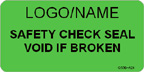 Safety Check Seal, Void if Broken Label