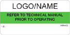 Refer to Technical Manual Label