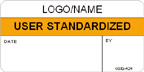 User Standardized Label [add name or logo]